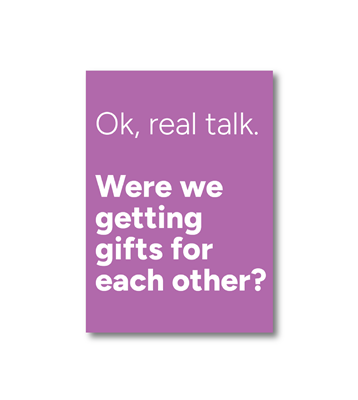 Postcard - Real Talk - 7"H x 5"W