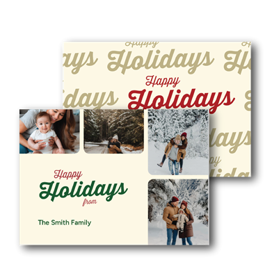 Postcard - Seasons Greetings - 5"H x 7"W